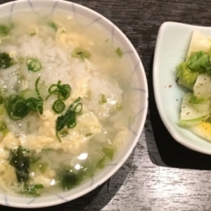 食欲無い時に☆ほうれん草とシラスの雑炊